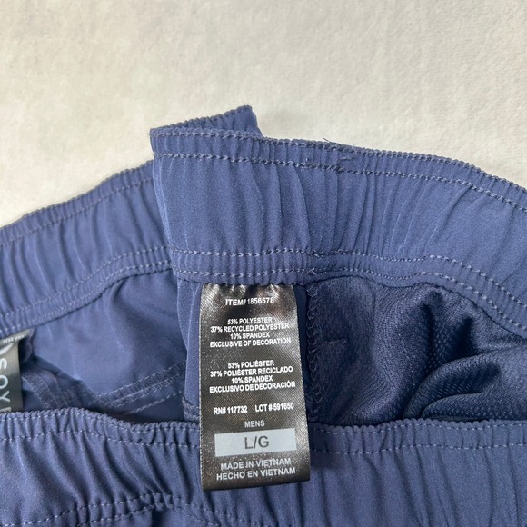 Soybu Mens Focus Balance Pants Athletic Training Lightweight Navy Blue L/G - Picture 5 of 7